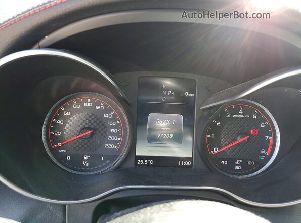 55SWF8HB4HU214109 2017 MERCEDES-BENZ C Black ხელსაწყოთა პანელის ხედი