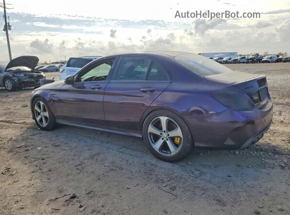 55SWF8HB6GU119873 2016 MERCEDES-BENZ C Purple Trasero izquierdo