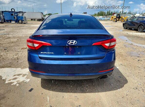5NPE24AF2GH339561 2016 HYUNDAI SONATA Blue Front interior view