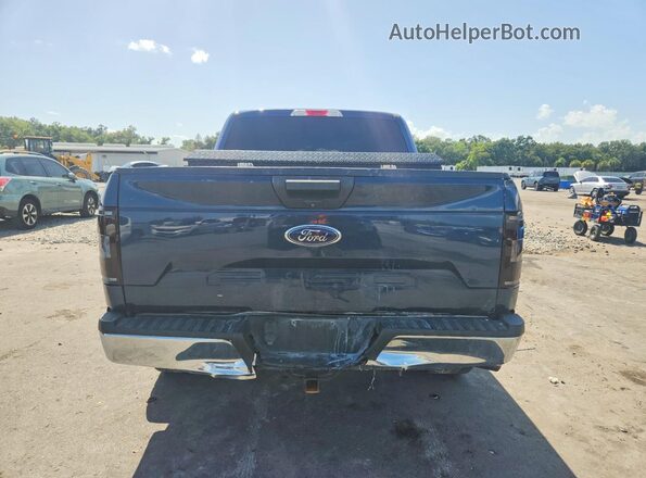 1FTEW1EB5JFB29791 2018 FORD F150 Blue Вид салону спереду