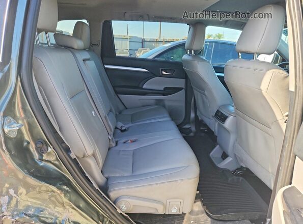 5TDJZRFH3KS940661 2019 TOYOTA HIGHLANDER Зеленый Вид подкапотного пространства