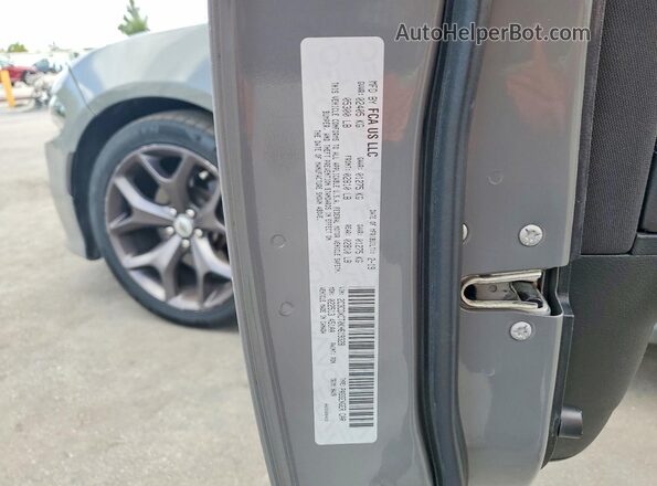 2C3CDXCT0KH619328 2019 DODGE CHARGER Gray VIN კოდის სტიკერის ხედი