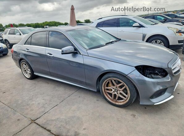 WDDHF8JB2GB265877 2016 MERCEDES-BENZ E Gray Front view