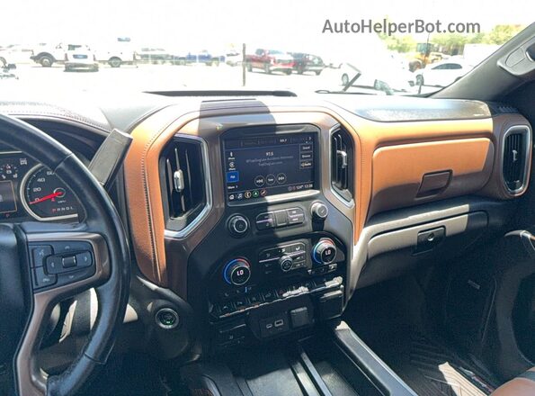 3GCUYHEL2MG150494 2021 CHEVROLET SILVERADO White Rear seats view
