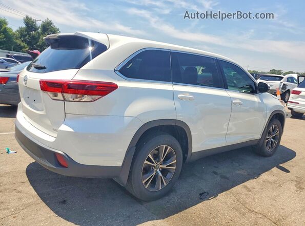 5TDBZRFH9KS720400 2019 TOYOTA HIGHLANDER Белый Передняя правая четверть