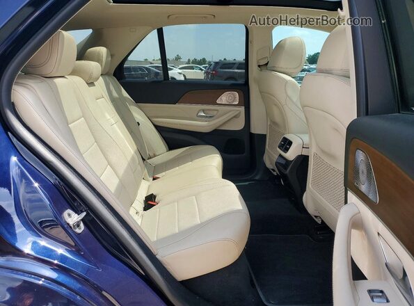 4JGFB4JB8MA495197 2021 MERCEDES-BENZ GLE-CLASS Blue Vista del compartimento del motor