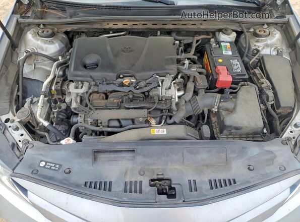 4T1B11HK4KU721317 2019 TOYOTA CAMRY Silver ძრავის განყოფილების ხედი