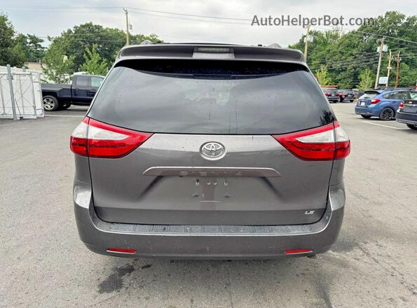 5TDKZ3DC2HS788793 2017 TOYOTA SIENNA Gray Սալոնի դիմացի տեսք