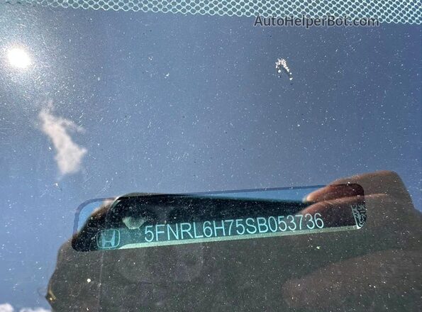 5FNRL6H75SB053736 2025 HONDA ODYSSEY Blue Rear interior view