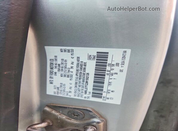 NM0LS7F22M1502126 2021 FORD TRANSIT Silver Вид наклейки з VIN-кодом