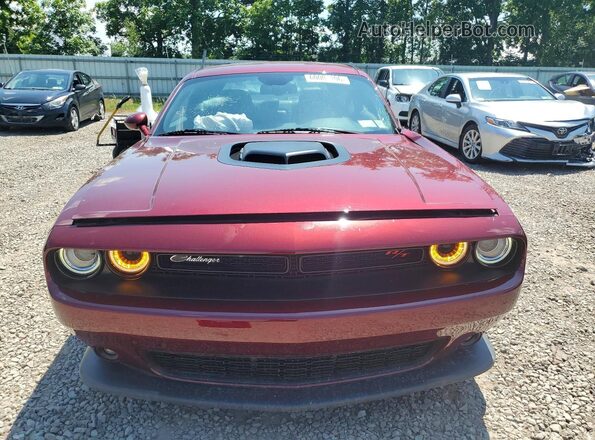 2C3CDZFJ4HH665419 2017 DODGE CHALLENGER Maroon Rear view