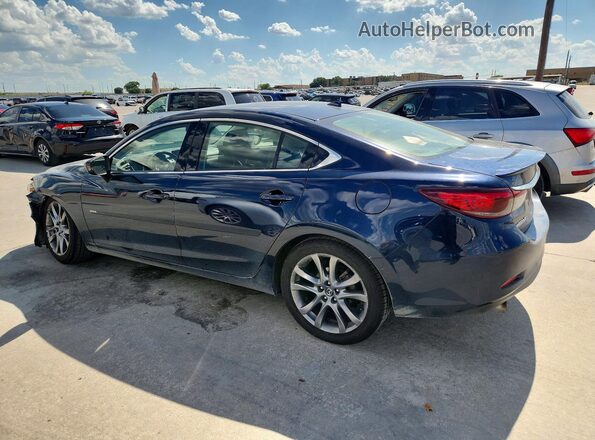 JM1GJ1W54G1470881 2016 MAZDA 6 Blue Tył prawy