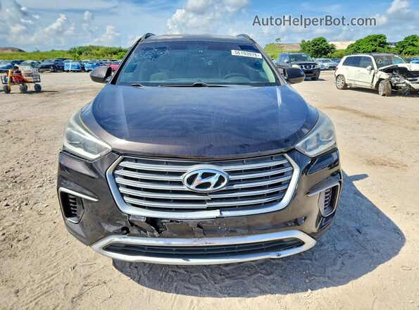 KM8SM4HF3HU178160 2017 HYUNDAI SANTA FE Brown Հետևի տեսք