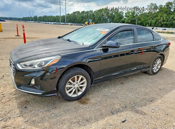 5NPE24AF2KH777098 2019 HYUNDAI SONATA Black Trasero izquierdo