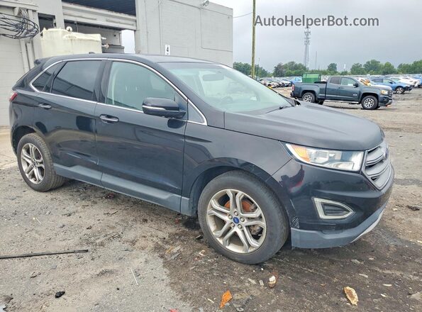 2FMPK3K96GBB13364 2016 FORD EDGE Black წინა ხედი