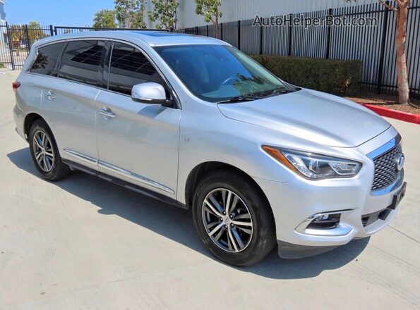 5N1DL0MN4LC529934 2020 INFINITI QX60 Silver Rear left