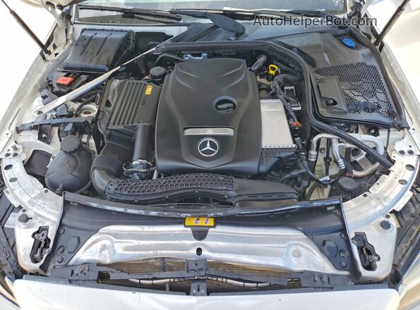 55SWF4JB4GU142720 2016 MERCEDES-BENZ C White Engine compartment view
