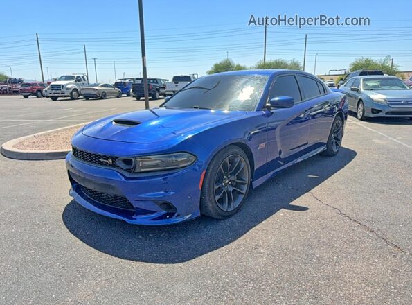 2C3CDXGJ0LH107496 2020 DODGE CHARGER Blue Tył prawy