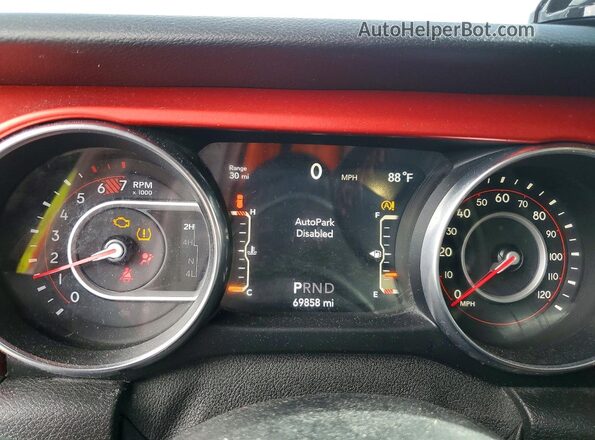 1C4HJXFN3KW545394 2019 JEEP WRANGLER Белый Вид задних сидений