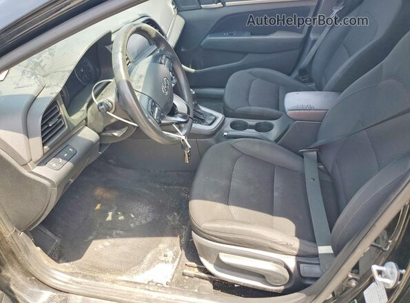 5NPD84LF7KH482506 2019 HYUNDAI ELANTRA Black წინა პანელის ხედი