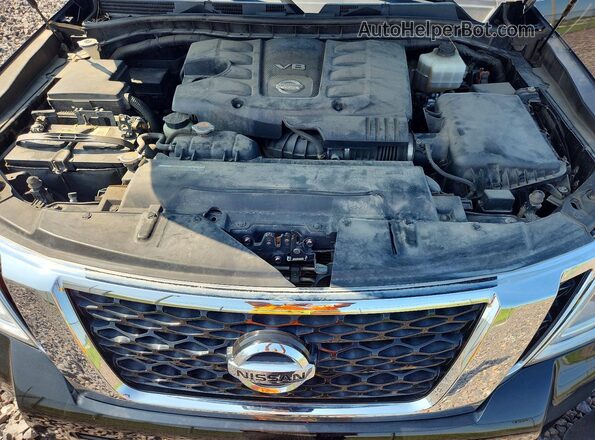 JN8AY2NC2J9556050 2018 NISSAN ARMADA Black Vista de la etiqueta del VIN