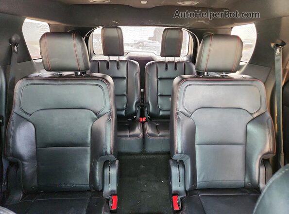1FM5K8GT2JGB31479 2018 FORD EXPLORER Black უკანა სალონის ხედი