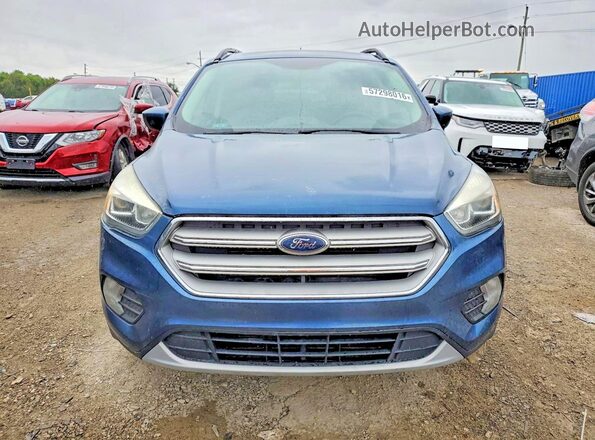 1FMCU0HD5JUA08609 2018 FORD ESCAPE Синий Вид сзади