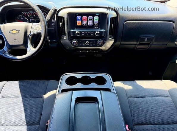 3GCPCRECXJG597832 2018 CHEVROLET SILVERADO Белый Вид щитка приборов
