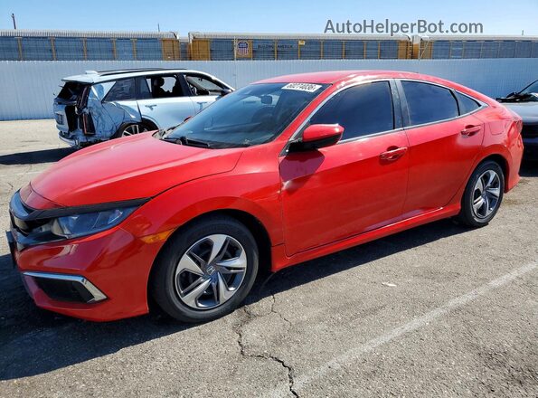 2HGFC2F67LH597478 2020 HONDA CIVIC Red Tył lewy