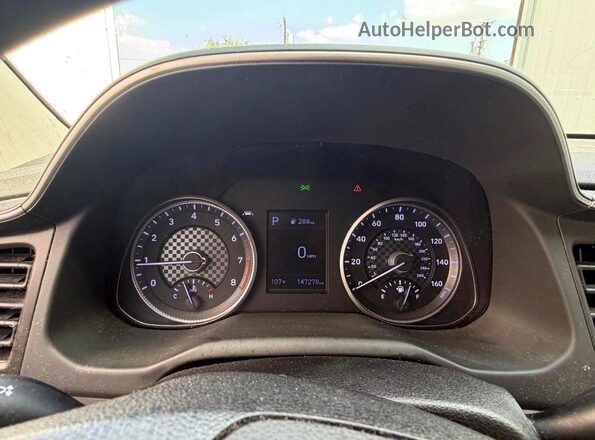 5NPD84LF0LH535158 2020 HYUNDAI ELANTRA Blue Вид щитка приладів