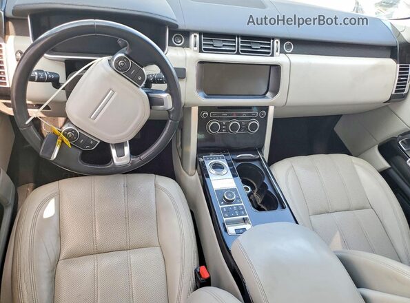 SALGS2FV8HA352619 2017 LAND ROVER RANGE White Vista del cuadro de instrumentos