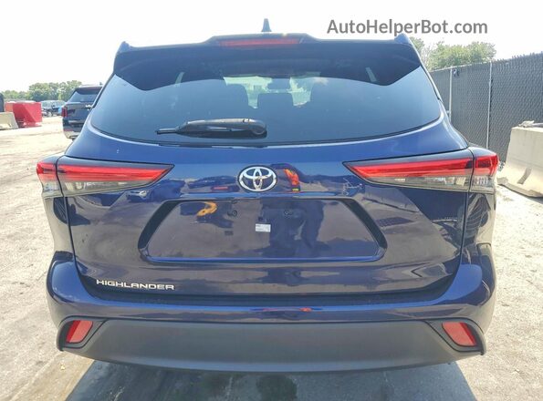 5TDCZRAH7NS546164 2022 TOYOTA HIGHLANDER Blue Front interior view