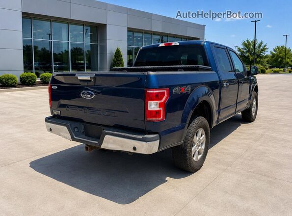 1FTEW1E55KKE92448 2019 FORD F150 Blue Widok z przodu