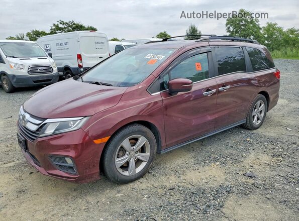 5FNRL6H70KB048637 2019 HONDA ODYSSEY Burgundy Tył lewy