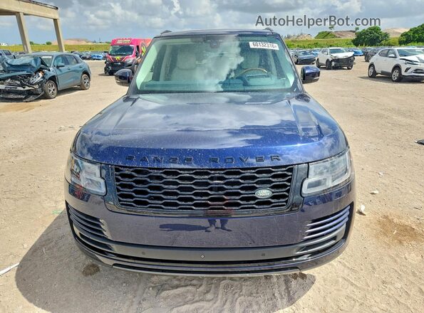 SALGS2SV9JA386337 2018 LAND ROVER RANGE Blue Vista trasera