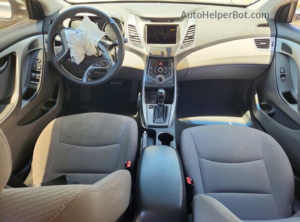 5NPDH4AE8GH667083 2016 HYUNDAI ELANTRA Silver Widok zestawu wskaźników
