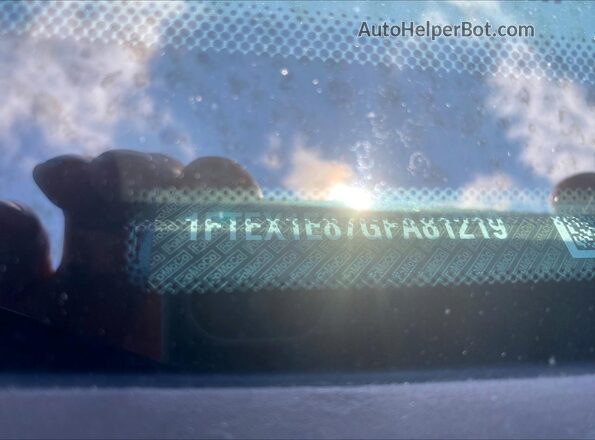 1FTEX1E87GFA81219 2016 FORD F150 Blue Widok wnętrza z tyłu