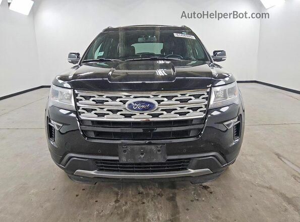 1FM5K8DH2JGC65425 2018 FORD EXPLORER Black Вид ззаду