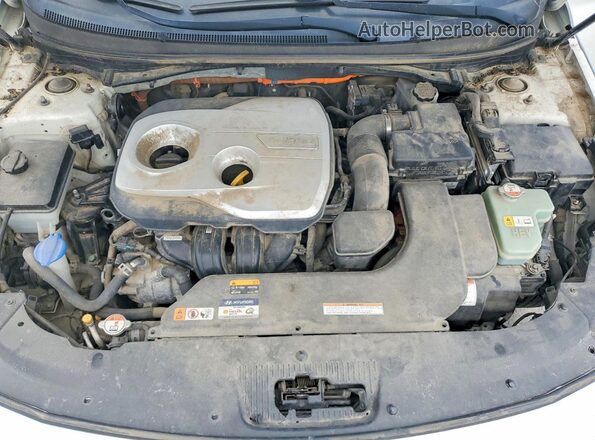KMHE24L18GA021710 2016 HYUNDAI SONATA White ძრავის განყოფილების ხედი
