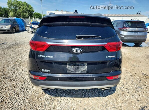 KNDPRCA66H7253836 2017 KIA SPORTAGE Black Вид салону спереду