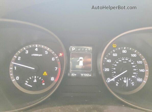 5XYZT3LB9HG483250 2017 HYUNDAI SANTA Blue Widok tylnych siedzeń