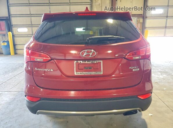 5XYZTDLB9GG326144 2016 HYUNDAI SANTA Burgundy Widok wnętrza z przodu