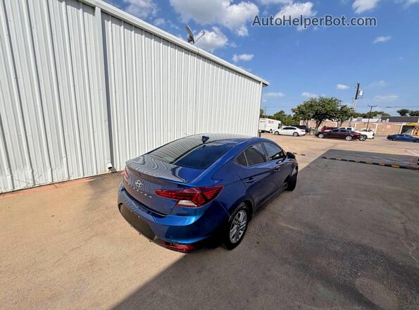 5NPD84LF0LH535158 2020 HYUNDAI ELANTRA Blue Вид спереду