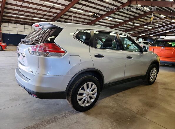 KNMAT2MV2GP619018 2016 NISSAN ROGUE Silver Front right