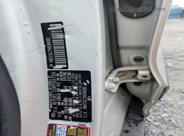 KNDCC3LC7H5036083 2017 KIA NIRO Серебряный Вид наклейки с VIN-кодом