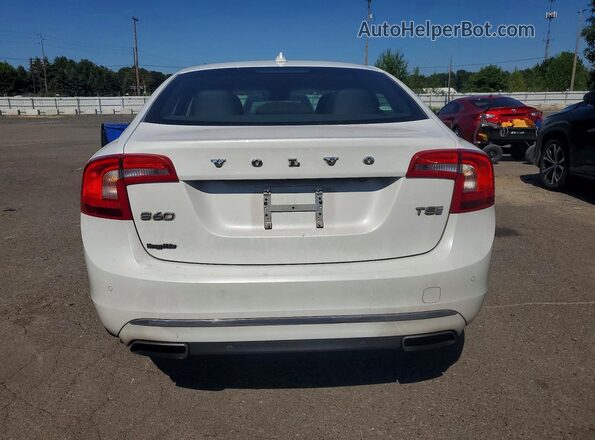 LYV402FK3GB109264 2016 VOLVO S60 Белый Вид салона спереди