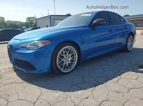 ZARFAECN8H7560028 2017 ALFA ROMEO GIULIA Blue უკანა მარცხენა