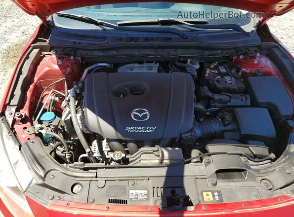 JM1BM1J74G1347897 2016 MAZDA 3 Red Vista del compartimento del motor