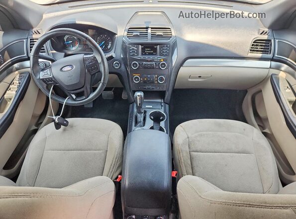 1FM5K8DH8JGA89741 2018 FORD EXPLORER Red ხელსაწყოთა პანელის ხედი