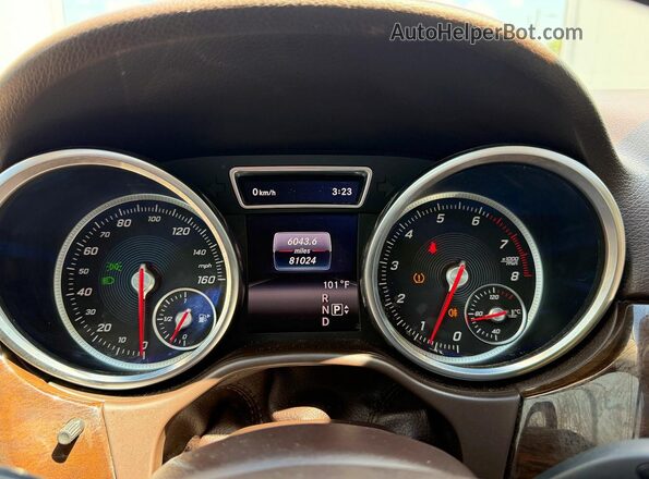 4JGDA5JB8GA630179 2016 MERCEDES-BENZ GLE-CLASS White Instrument cluster view